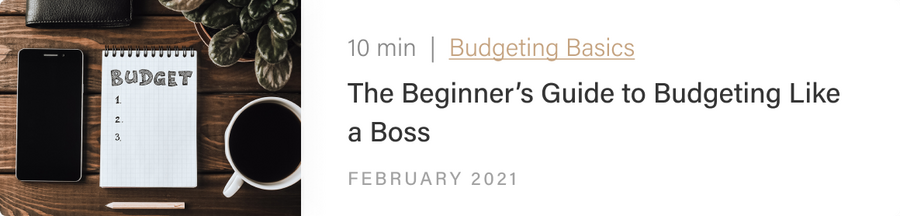 Beginners Guide to Budgeting Like a Boss